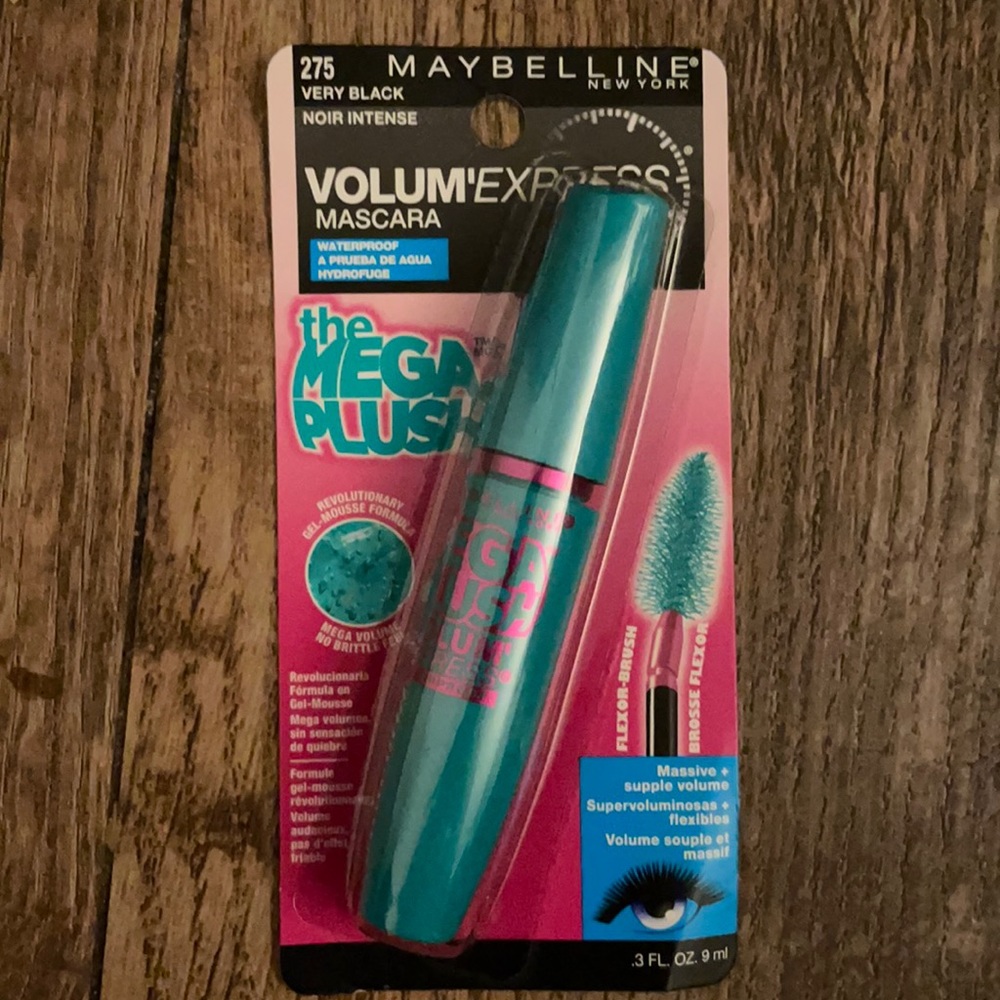 NWT MAYBELLINE Volume Express WaterProof Mascara: The Mega Plush